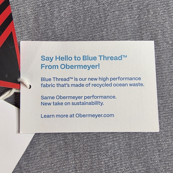 Obermeyer Explorer Tech Crew Sweater Mens M Polartec Power Air Blue Nights NWT - Picture 4 of 14